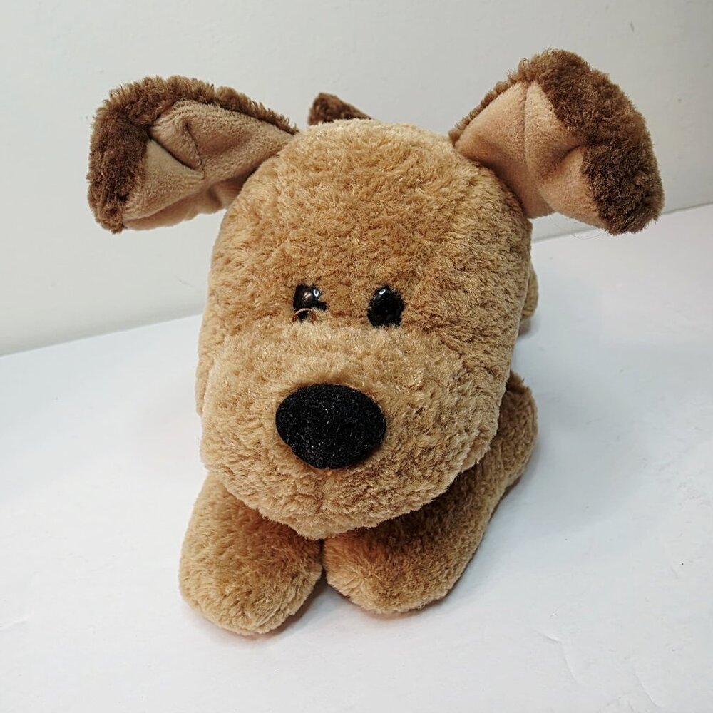 Gund Pupkins 5351 Brown Puppy Dog Plush Red Collar Stuffed Animal Toy